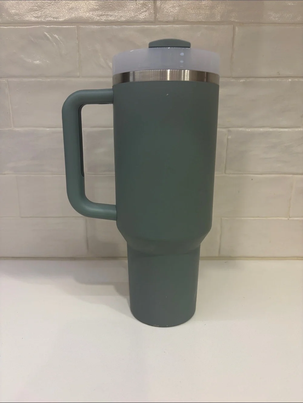 Stanley Green Insulated Travel Tumbler with Handle